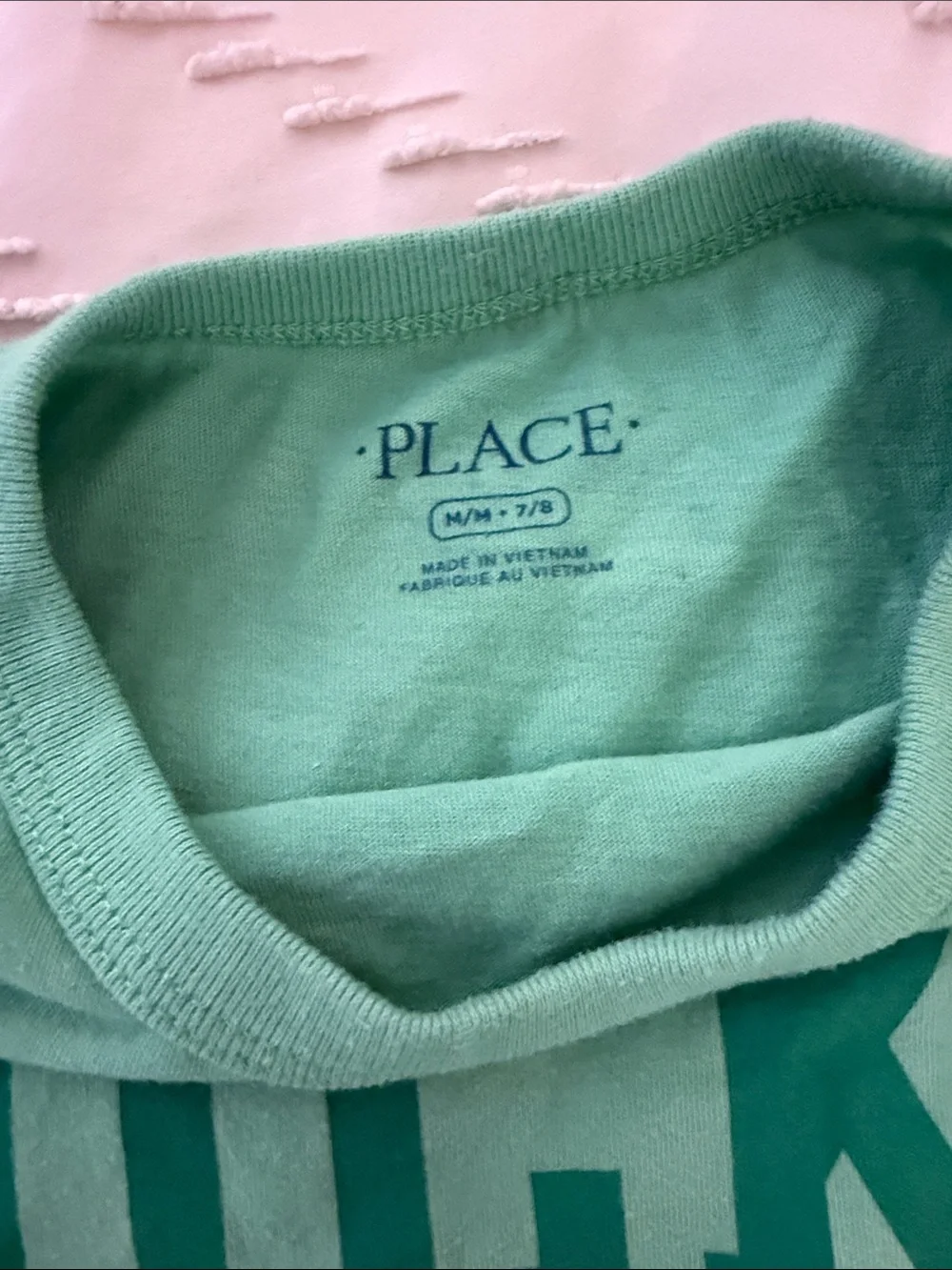 Children’s Place Green 'Lucky Dude' Short Sleeve Tee